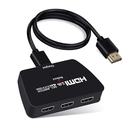 HDMI ؑ֊ 31o 4K@60Hz 3x1 dsv 蓮 ؂ւ 1080P 3D HDCP2.2 HDR ɑΉ Apple TVAHDTVAPS4ANintendo SwitchKpiHDMI 2.0 P[utj