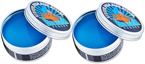 Blue Fighter Pomade Strong Hold Water Soluble Muay Thai Pomade 3.5oz Pack of 2