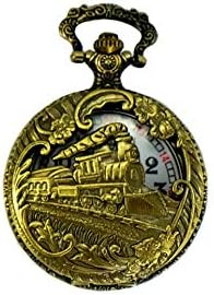 North American Railroad Approved, Railway Regulation Standard,Historical Train Steampunk Pocket Watch"150th Aniversary USA" Japanese Movement"Steam Engine #"3" (of 5 Watch Collection)