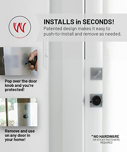 Heavy Duty CLAWGUARD - The Ultimate Door Scratch Shield, Frame & Wall Scratch Protection Barrier for Dog and Cat Clawing, Scratching and Damaging Doors, Scratch Shield 20in x 44in