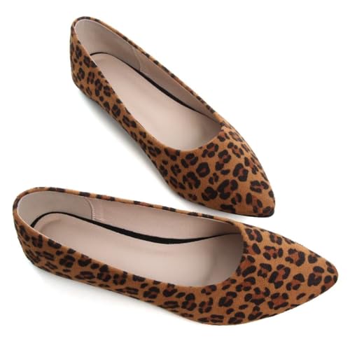 Stunner Women Pointy Toe Solid Casual Slip On Flat Shoes L-Brown 41-9 by Stunner - Used condition - Image 2