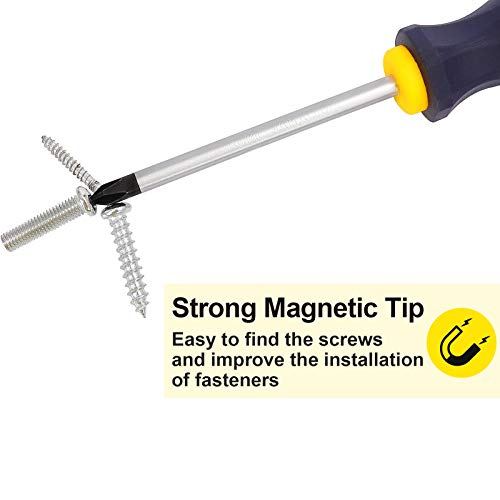 image for Spurtar Magnetic Screwdriver Set 10 PCS Professional Cushion Grip Scre