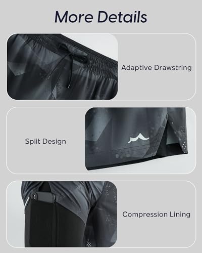 Image of maamgic Men's Athletic Running Shorts with Liner Ultra Lightweight Workout Shorts 5 inch / 7 inch