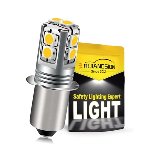 Ruiandsion P13.5S bas LED-lampa 6-40 volt uppgradering LED ficklampa glödlampa vit 6 V 9 V 12 V 18 V 19,2 V 24 V ersättning för ficklampa ficklampa ficklampa lykta arbetslampa, icke-polaritet