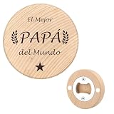 Ideas Regalo Navidad Dia Del Padre Originales Regalo Padre Regalos Para Papa Regalo Cumpleaños Hombre Abrebotellas De Madera Abridor Cerveza De Vino Magnética Regalos Del Hijo Hija Para Padrastro
