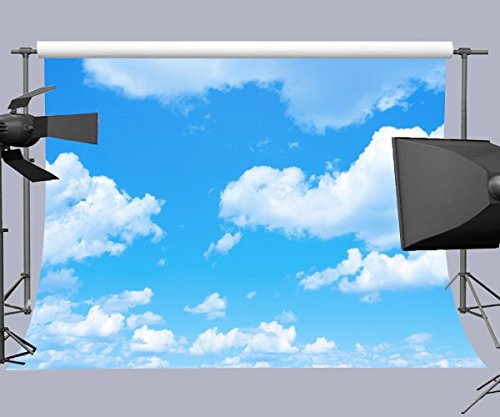 Fuermor 10X7Ft Blue Sky White Clouds Photography Backdrop Studio Photo Props Party Decor Gefu654 #TOP2