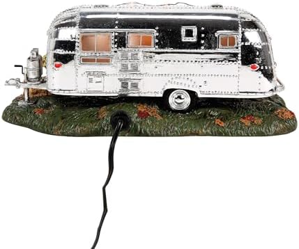 Department 56 Snow Village Harvest The Perfect Getaway 에어스트림 트레일러 라이트 업 빌딩, 9.5cm(3.74인치), 멀티컬러 — 사진 3
