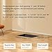 MMFSF Floor Vent Covers, 4x10 Adjustable Heat Air Vent Deflectors, 2-in-1 Floor Register, Vent Covers for Home Floor, Office, Ceiling, 2 Pack, Tool-Free Installation (Brown)