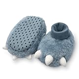 Carter's Baby & Toddler Claw Slipper - Cozy Anti-Slip Bootie for Babies - 0-6 Months (Blue)