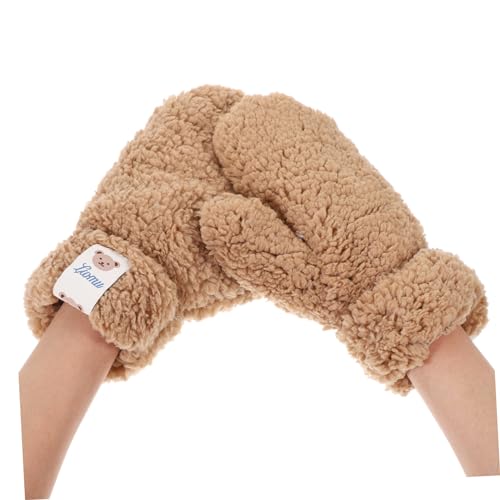 VALICLUD Cartoon Mittens Winter Warm Gloves for Girls Boys and Girls Fleece Gloves Thicken Mittens2