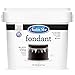 Satin Ice Black/Vanilla Rolled Fondant, 5 lb Tub