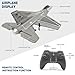 jaming RC Plane 3 Channel Remote Control Airplane for Adults，F16 RC Fighter with 6-Axis Gyro，2.4GHz Controlled Hobby Glider Jet Aircraft for Beginners，Adults & Kids Gift