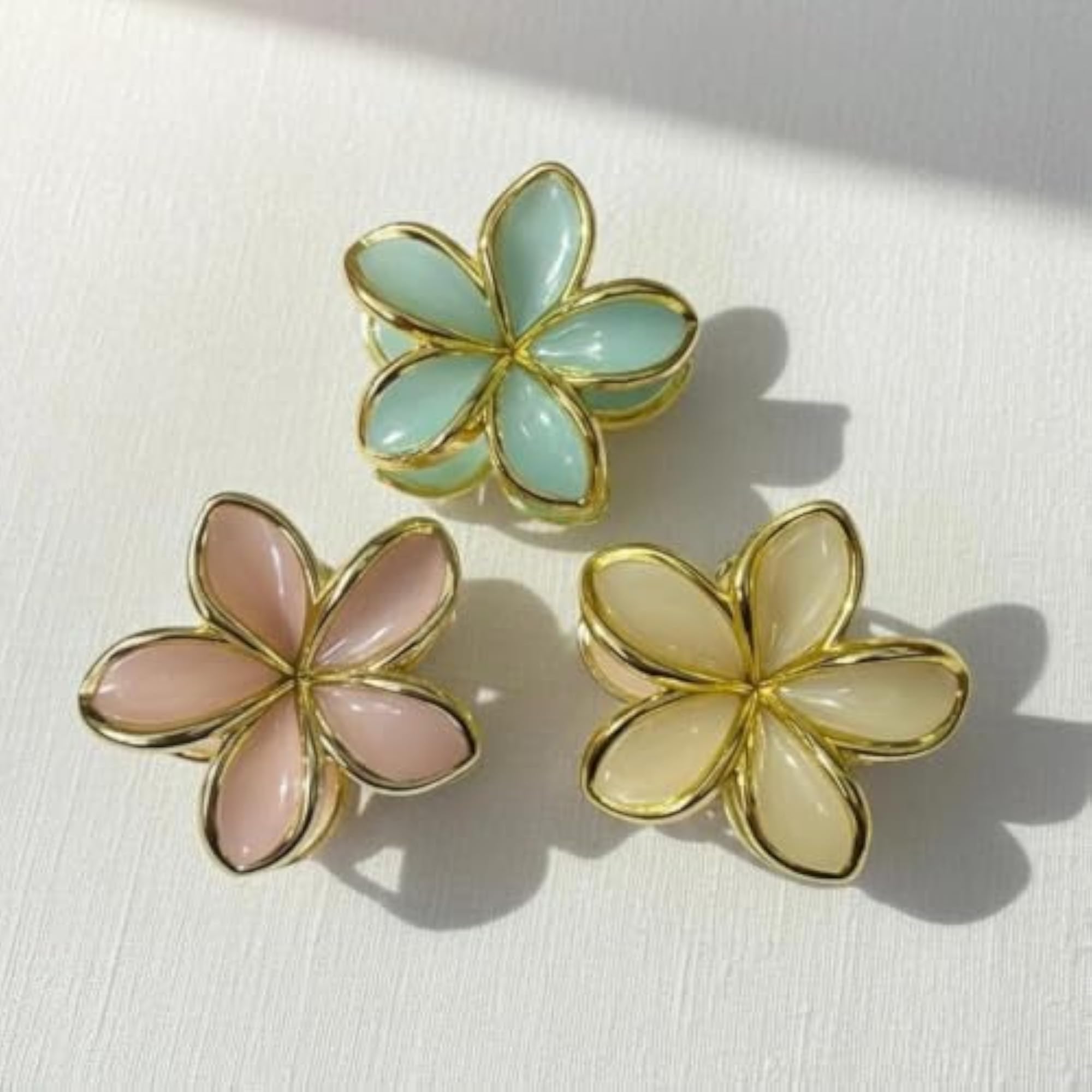 AG Style Flower Hair Claw Clips, Pack of 6