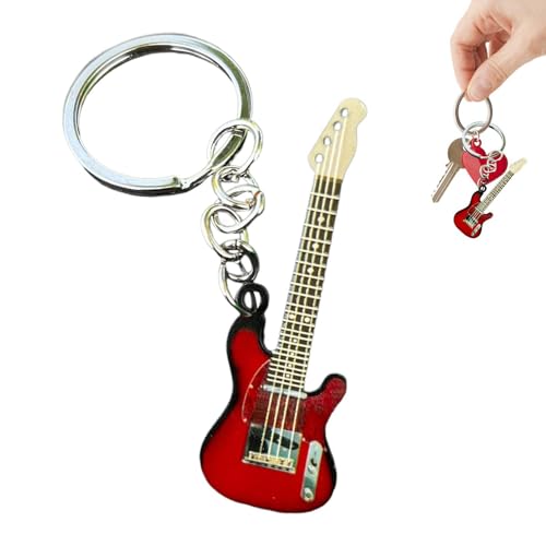 Porte-clés guitare – Petit porte-clés guitare | Porte-clés guitare basse | Porte-clés de sac de musique | Porte-clés guitare électrique | Porte-clés...