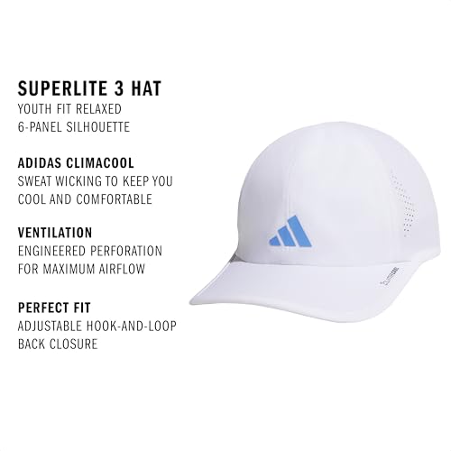 Image of adidas Superlite 4 Hat | Moisture-Wicking Sweatband, Adjustable Fit, UPF 50 Sun Shield, Cuts Glare, Fits Most Men, Secure All-Day Comfort