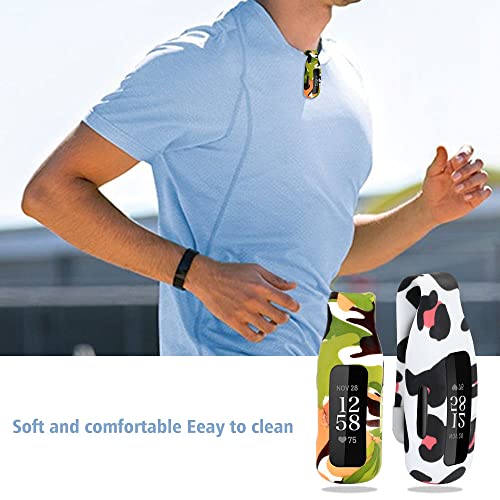 YHSWE 2 peças de capa com clipe de acessório compatível com Fitbit Inspire 2, (não para Inspire, Ins