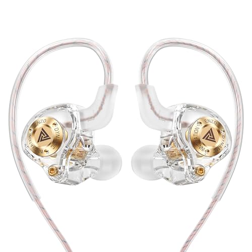 Piluyaa �L���Q�[�~���O�w�b�h�z�� IEM�C���z�� 1DD�AQKZ ENZO �C���C���[���j�^�[�AHiFi USB C�C���z���A�ቹ�T�E���h �r�f�I���y�Q�[���p11mm�_�C�i�~�b�N�h���C�o�[�t�� (�z���C�g)