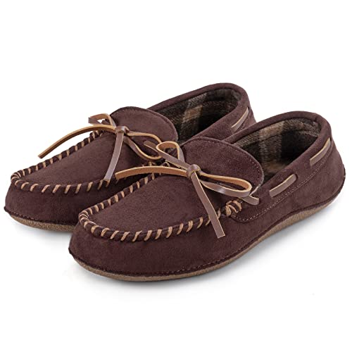 Rockdove Men's Pierside Faux Leather Moccasin, Size 12 Us Men, Mocha #TOP5