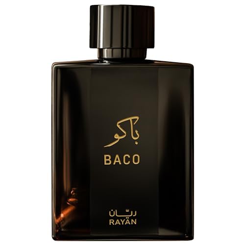RAYAN Men Imported Liquid Perfumes - Baco Eau De Parfum For Men - Long Lasting Fragrance With Vetiver, Leather, Tobacco, Patchouli, & Saffron - Ideal Gift For All Occasions - 100 Ml