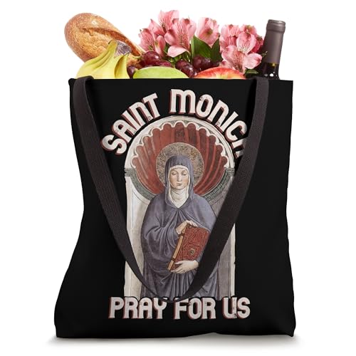 Bolso tote católico con oración de Santa Mónica para víctimas de infidelidad y esposas miniatura 4