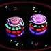 Magic Music Spinning Top Juguetes giroscopio con flash colorido línea láser rojo emisor de luz para niños niños niños niñas 2 piezas