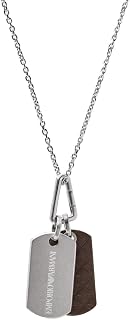 Emporio Armani Pendentif en Acier Inoxydable Argenté Pour Homme EGS3133040, Taille Unique, Pas de Pierre Précieuse
