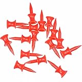 esowemsn 60pcs 30mm Red Plastic Golf Step Down Castle Tees Professional Height Control Castle Tee for Unisex Practice