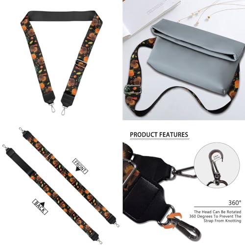 Image of Jeiento Replacement Shoulder Strap,2 Piece Set Guitar Style Handbag Crossbody Strap Adjustable Guitar Straps for Women Girls
