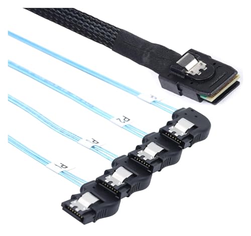 Cable Interno S/AS SFF-8087 a 4 SATA 7P 0.5 m miniatura 4