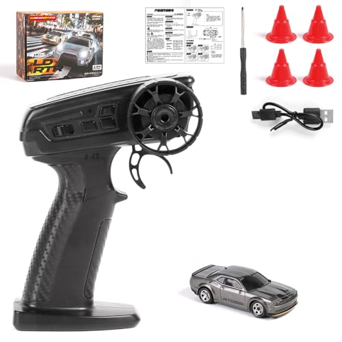 Image of 1:64 Scale Desktop Drift car | 2.4Ghz| RC Cars, Remote Control Car Toy, RC Drifting Cars, 2 Speed Modes (Grace Grey)