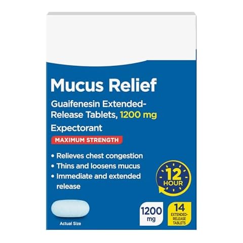 SEDLAV Maximum Strength Chest Congestion and Mucus Relief, Guaifenesin Extended-Release Tablets, 1200 mg, 14 Count, Sticker Cover