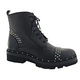 Kanna Damen Biker Boot mit Nieten (38 EU)