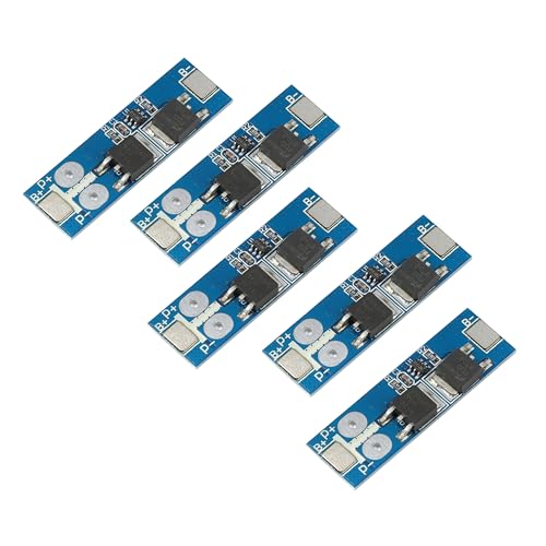 Teyleten Robot BMS 1S 12A 3.2V LiFePO4 Lithium Battery Protection Board 18650 Charging Voltage/Short Circuit/Overcharge Prevention 5pcs