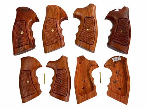 Handicraftgrips New Rossi Small Frame Square Butt Revolver Grips Checkered Hardwood Handmade #Rsw18 #TOP3