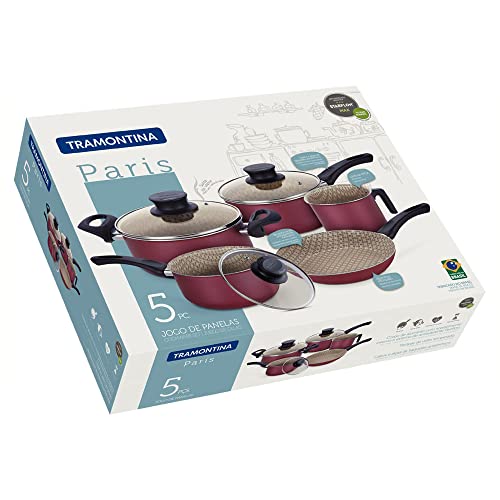 Jogo 5 Panelas de Alumínio Antiaderente Tramontina