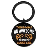 Cool Nephew Gifts From Auntie Funny Keychain Gifts For Nephew From Aunt Uncle Unique Birthday Gift For Nephews...