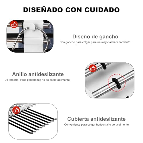 La mejor selección de Perchas para pantalones los mejores 10. 27 Perchas para pantalones marca ZHIXINGT (3)