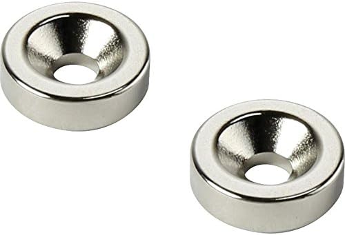 5 x Ring Magnet countersunk Ø 15 x Ø 4,3 x 5mm Neodymium N35, N-Pole - 10 Pieces