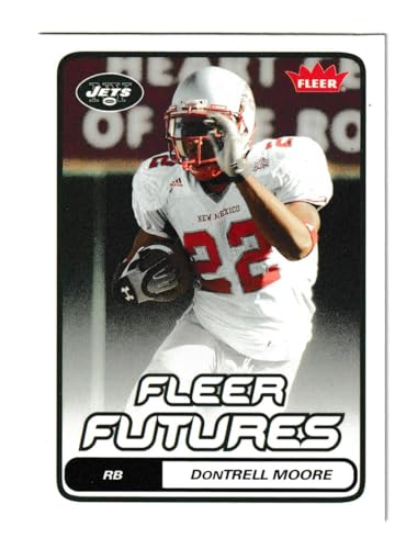 DonTrell Moore 2006 Fleer Rookie Football Card #134 - New Mexico Lobos