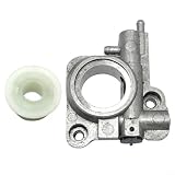 Alanmoship Gruppo pompa dell'olio automatico per motosega Echo CS-260 CS-2600 CS-270 CS-271 CS-350 Series, costruzione in metallo per una lubrificazione costante della catena nel taglio del cortile e