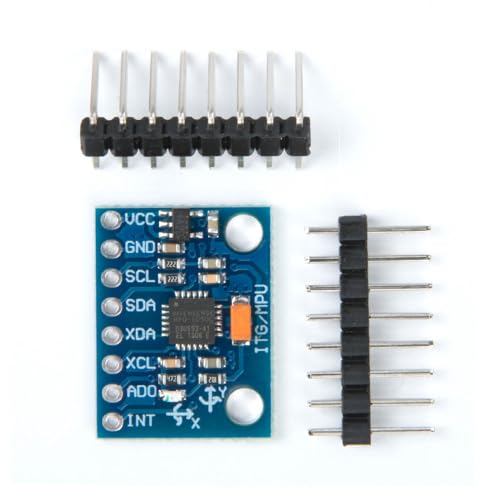 SHILLEHTEK MPU6050 / MPU-6050 GY-521 Module | 6-Axis Accelerometer Sensor &amp; IMU Sensor | Compatible with Arduino Accelerometer Projects, Accelerometer Arduino Builds, and Raspberry Pi (1)