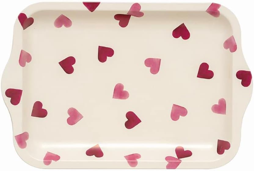Pink Hearts Small Tin Tray