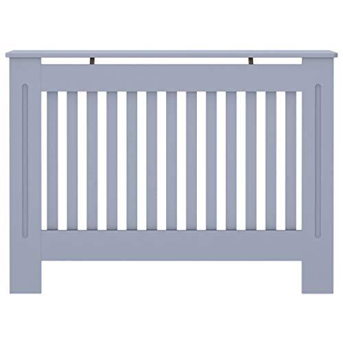 Festnight Radiator Cover MDF with Water Base Laqucer Finish Vertical Slats Heating Cabinet Smooth Top for Living Room Bedroom Furniture Decor 44.1\" x 7.5\" x 31.9 Inches (W x D x H)