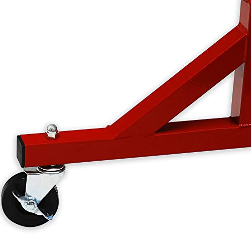 Simple Houseware Commercial Z Base Garment Rack, Red