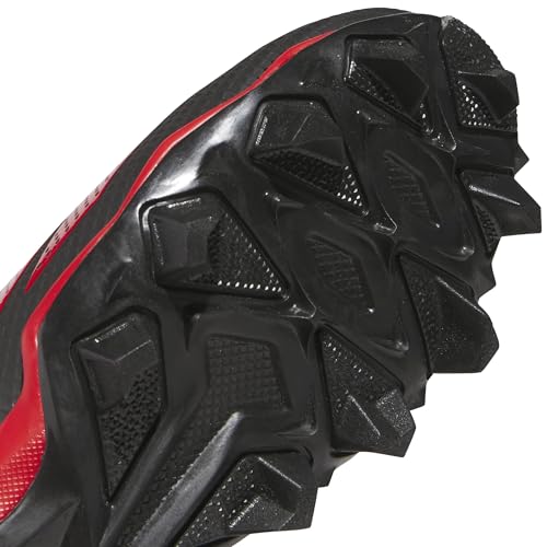 Adidas Unisex-Kid\'s Adizero Impact.2 Molded American Football, Black/Team Power Red/Black, 6 - Thumbnail 7