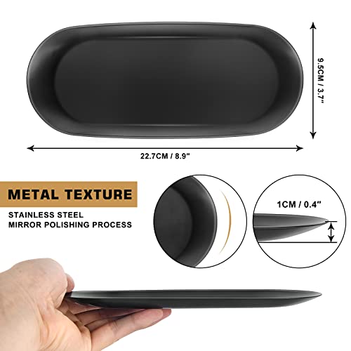 Candle Trimmer Tray, Candle Accessories Candle Wick Trimmer Tray Plate Black, Candle Holder Tray(3.74 X 2.36 X 0.39 Inch) #TOP2