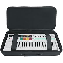 مجموعة Arturia Keystep Pro Sequencer 37-Key MIDI USB Keyboard Controller، حقيبة KBFX2411 مبطنة بلوحة مفاتيح MIDI 37-Key Controller، مكونان من عنصرين