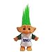 Vintage Troll Dolls, Lucky Doll Chromatic Adorable for Collections, School Project, Arts and Crafts, Party Favors - 7.5" Tall(Include The Length of Hair) (Green)