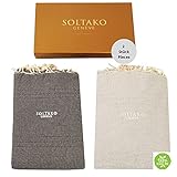 💯[BESTES ANGEBOT] 2x Premium Mehrzweckdecken aus 100% reiner Baumwolle. Besonders leicht und sanft auf der Haut. Sorgfältig verpackt in einer eleganten Aufbewahrungsbox.