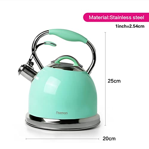 Sxfywym 2.6L Stainless Steel Whistling Camping Kettle, Lightweight, Compact And Durable, Perfect For Camping Trips, Hiking, Cooking, Campsite, Campfire, Bbq, Walking Holiday, Teapot With Infuser #TOP6